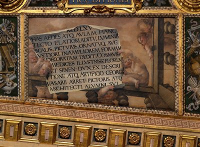 Putti with Scroll and Writing by Giovanni Battista Naldini